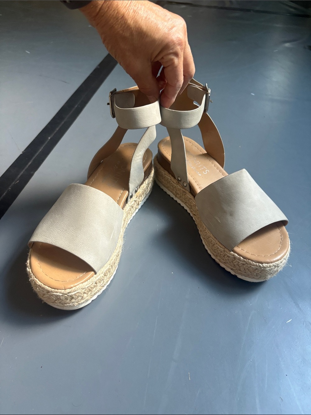 Coconuts by Matisse Women's Ankle-Strap Espadrille Sandals - Light Beige